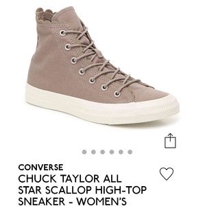 Converse all star scallop high-top sneakers